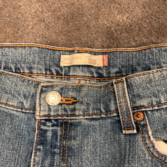 Levis Patchwork Bootcut Jorts - Picture 2 of 7